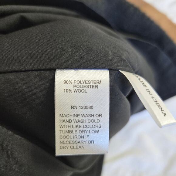 NWT Amanda + Chelsea Wool Blend Skirt Womens M Colorblock Quiet Luxury Neutrals - Picture 10 of 12